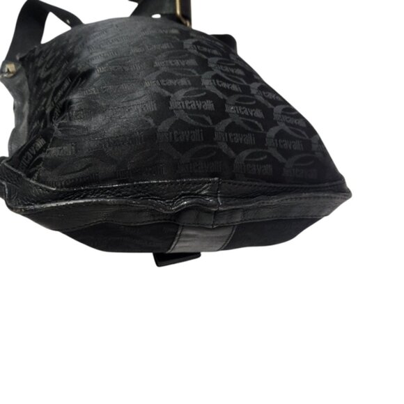 Just Cavalli Black Leather Crossbody Bag - Picture 6 of 14